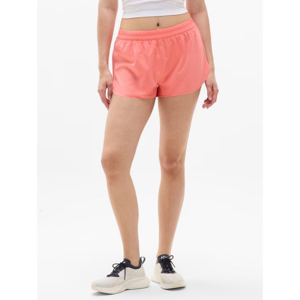 NWT! Athleta - Speedwork Mid Rise 2 1/2" Run Short - Mimosa Pink - Size Medium